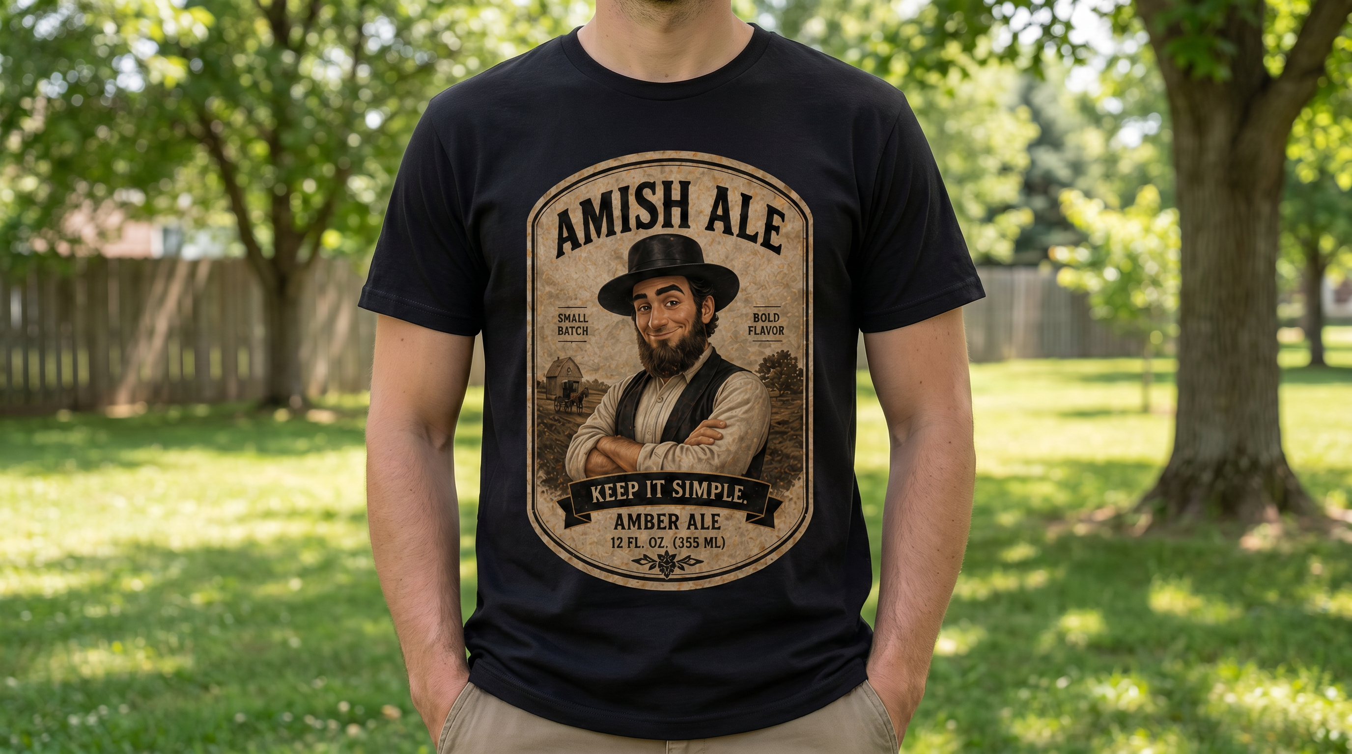 Amish Ale “Keep It Simple” Tee – Batch #001